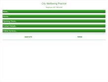 Tablet Screenshot of citywellbeingpractice.nhs.uk